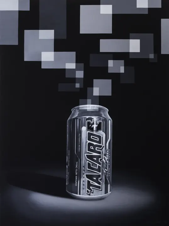 Primero lo primero, 2021. Acrílico sobre lienzo, 95 × 71 cm. Trillizos Torres Pacheco.